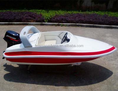 China Water Sports CE Approved 3.2m Fiberglass High Speed ​​Boat Without OUTBOARD Motorsports Boat for sale