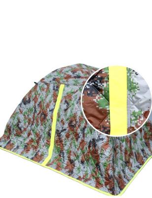 China 2021 latest high quality reflective brand outdoor keep cotton warm winter tent reflective brand design camouflage automatic camping tent for sale