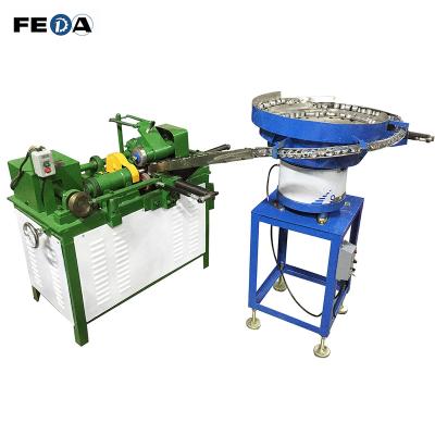 China Pipe Fittings FEDA Lamp Holder Screw Making Machine Automatic Cold Digging Machine Rebar Straightening Machine for sale