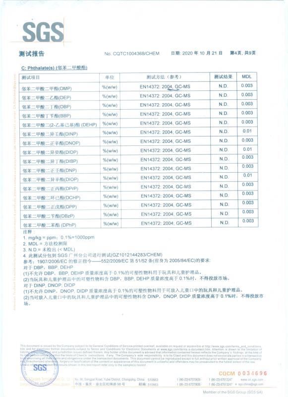 邻苯二甲酸滞 Phthalate(s) - BCI GROUP LTD