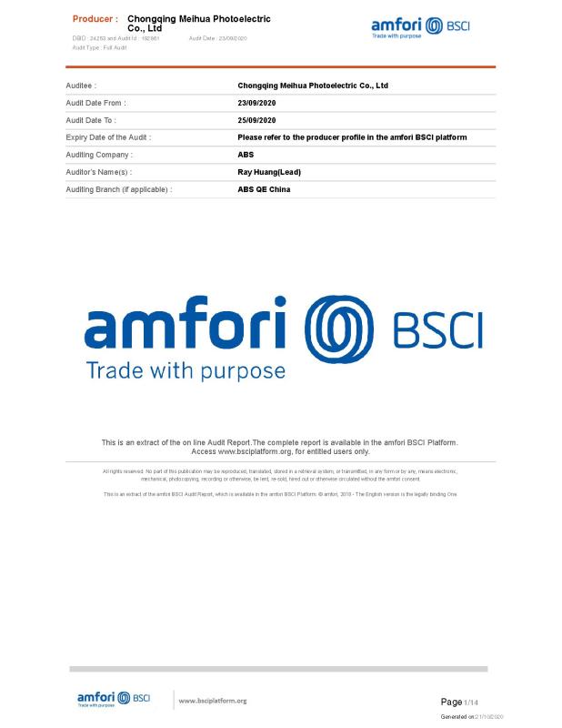 BSCI - BCI GROUP LTD