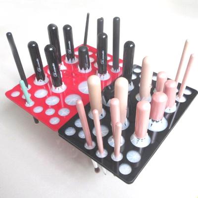 China Can Hold Brushes After Cleaned Cosmetic Shelf Tools Makeup Brush Air Drying Rack for sale