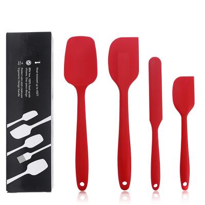 China Sustainable Silicone Spatula Set Heat Resistant Silicone Cookware Sets With BPA Free Not To Fade And No Taste for sale