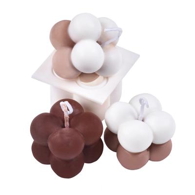 China Viable Silicone Soy Candle Molds 3D DIY Handmade Soap Molds Bath Bomb Cake Ornament Mold For Crafts for sale