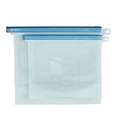 China Viable Reusable Silicone Food Storage Bag Vegetable Storage Bag 1500ml Kitchen Bags On Promotion for sale