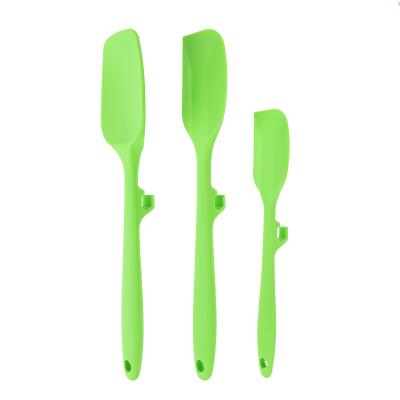 China Sustainable 3pcs Silicone Spatula Set Heat Resistant Silicone Kitchen Tools For Cooking Baking Mixture for sale