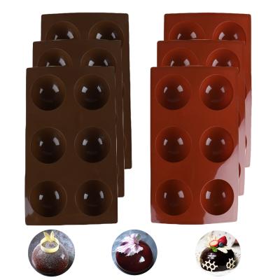 China Wholesale 6 Holes Viable Silicone Mold Cake Decorating Mold Dessert Cake Soft Baking Mold For Cake for sale