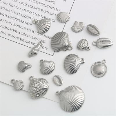 China Stainless Steel Beach Shell Pendant DIY Bracelet Necklace P36 for sale