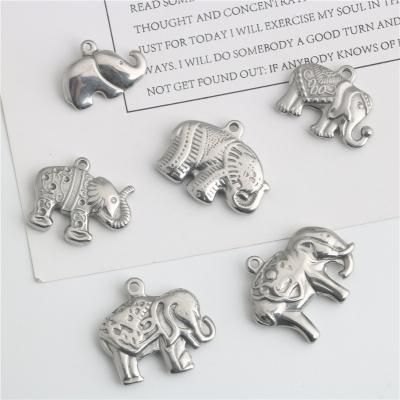 China Stainless Steel Elephant DIY Pendant Necklace Bracelet Accessories P44 for sale