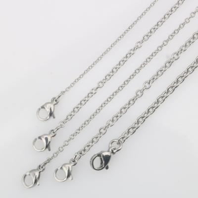 China Other Stainless Steel Welded Connection O Shaped Pendant Men And Women Necklace for sale