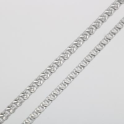 China DIY Stainless Steel NK Chain Bracelet Half Full Heart Shaped Necklace With Pendant Naked Chain Wholesale for sale