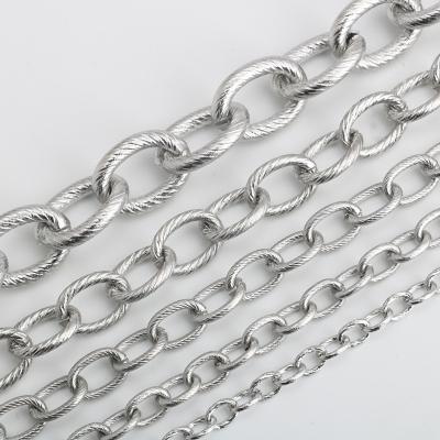 China Wholesale DIY Stainless Steel Rib Chain O-Shape O-Shape Chain Bracelet Necklace Half Cross Cross for sale