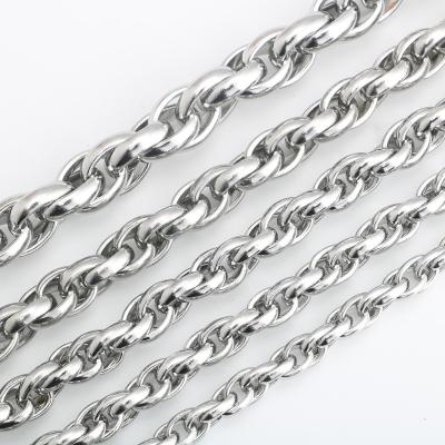 China Wholesale Stainless Steel Paste Twist Chain Bracelet DIY Necklace Accessories Chain Fry for sale