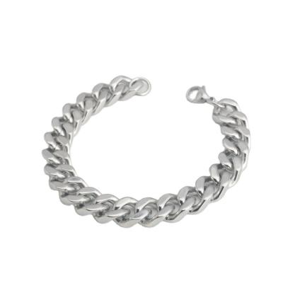 China Ethnic Wholesale Cheap Price Exquisite 20Mm Cuban Snake Link Chain Bracelet Stainless Charms 925 for sale