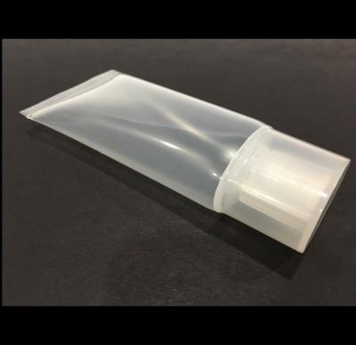 China Cosmetics 30ml Oval Clear Tube With Transparent PP Cap for sale