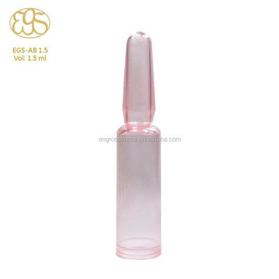 China Hot Stamping Cosmetic Packaging Custom Logo 1.5ml Mini Cosmetic Colorful Bottle With Open Twist for sale