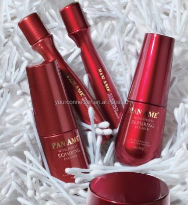 China New design cosmetics product skin care essence 15ml bottle and 10ml roller bottle with red metallic decoration for sale