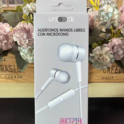 China AUCT21N White In-ear Earphone for sale