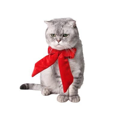 China Viable Manufacturers Wholesale Soft Wholesale Vintage Performance Christmas Large Dog Cat Pet Bow Tie for sale