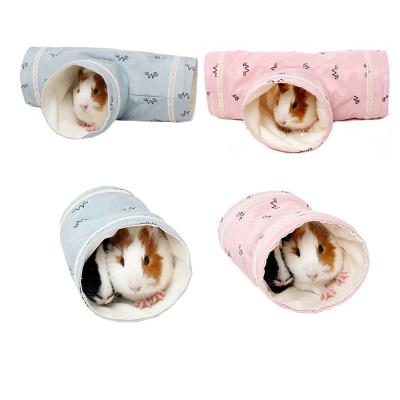 China Viable Hamster Cage Ferret Tunnel Dangle Hot Small Pet Toy Drill Hole For Rat Hamster Tunnel Tube Toy for sale