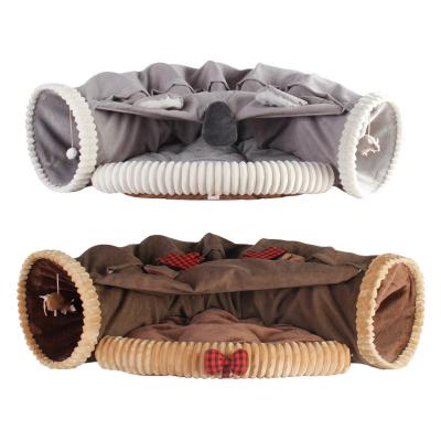 China Breathable Factory Cat Toy Tunnel Winter Comfort Warm Wholesale Shell Christmas Deer Pet House for sale