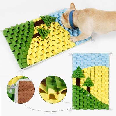 China New Design Viable Skin Food Mat For Interactive Pet Puppy Training Blanket Dog Sniffing Pad for sale