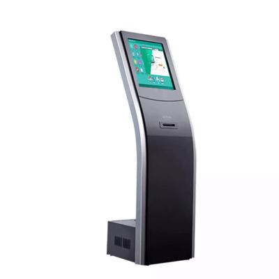 China 21.5 Inch Digital Touch Screen Ticket Dispenser Ticket Dispenser Electronic Floor Stand Management Electronic Queue Management Kiosk for sale