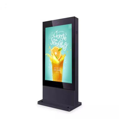 China Indoor Outdoor Digital Poster Kiosk Free Stand 4K 50 Inch Touch Screen LCD Display Advertising Display Player for sale