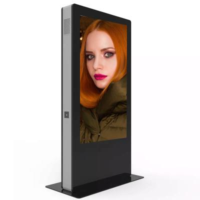 China Outdoor Outdoor Touch Screen Poster Kiosk 43 Inch Floor Stand Digital Signage LCD Advertising Information Display for sale