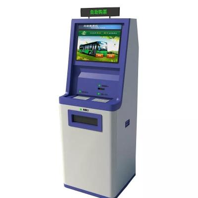 China 19 Inch Automatic Self Service Terminal Kiosk Touch Screen Information Tablet Self Service Terminal Kiosk With A4 Card Reader Printer for sale