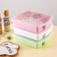 China 1280ml Reusable Bento Lunch Box 4 Compartments for sale