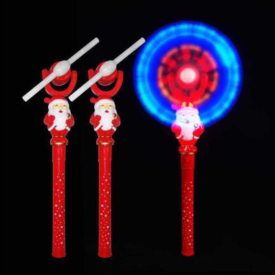 China Santa  Music  Light Up Windmill Spinner 12 LEDs Glow In The Dark Pinwheels for sale