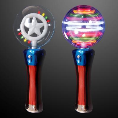 China Classical Flashing Spinner Toy Multicolor Magic Small Light Up Galaxy Spinner  For Kids for sale