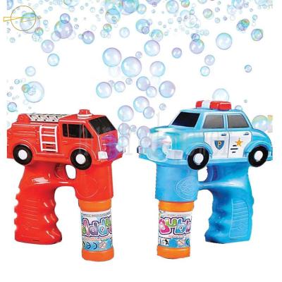 China Musical Children'S Light Up Bubble Blaster Car Shape 3*AA Batteries Included for sale