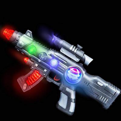 China Colorful Outdoor Glow In The Dark Toy Gun Self - Loading Party Favor for sale