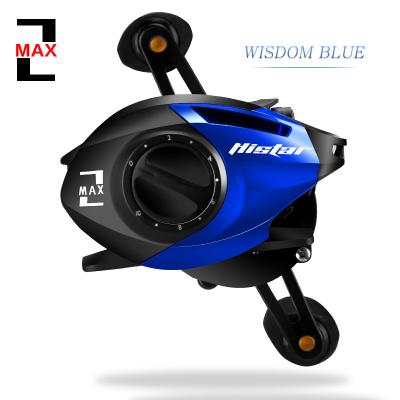 China HISTAR 6.3:1 Gear Ratio 8KG Drag Power 5+1 Fishing Reel MAX Blue BBS MAX Series Dual Brake System Baitcasting Big for sale