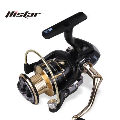 China HISTAR 5.2:1 Gear Ratio Metal Light Reel 1000-4000 12KG Max Drag Left/Straight K Series Gold Spinning Fishing Reel K Series Gold for sale