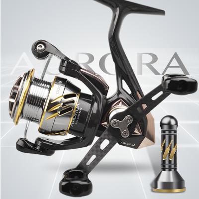 China HISTAR Carbon Fiber Leg 7+1 Mount 4.5kg Along Balanced 5.2:1 High Ratio BB Drag Power Aurora Spinning Fishing Reel Aurora Carbon Balanced Leg for sale