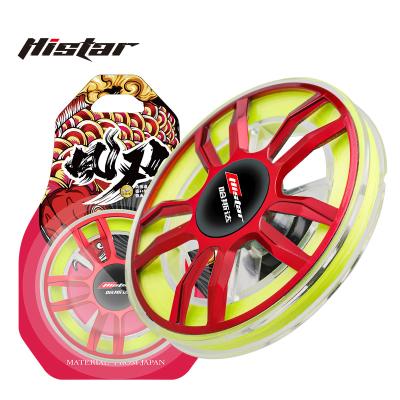 China Line HISTAR Cast Long Color Shade Resistance Sink Fast Water Writing 4 Braids High Strength Thin PE Coating Fishing Line for sale