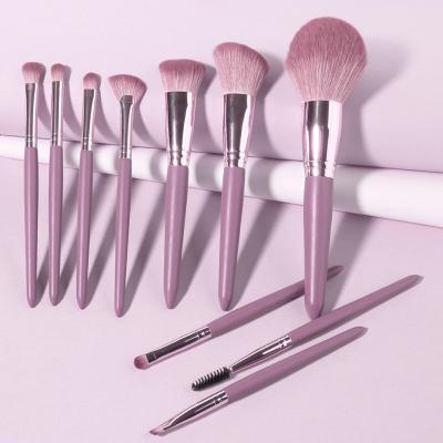 China Angular blush high quality wholesale price makeup brush professional makeup brush lip and eyebrow brush pink makeup brush set for sale