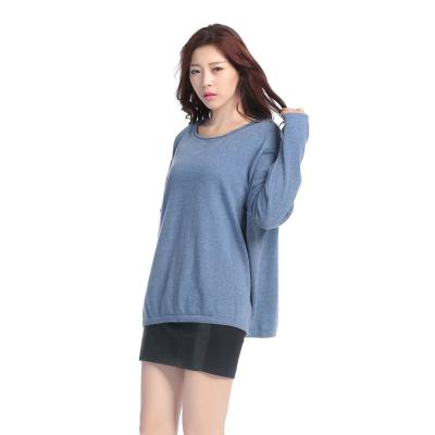 China 2022 New Fashion Anti-wrinkle Bat Wing Sleeve Roll Design Neck Loose Cashmere Sweater for sale