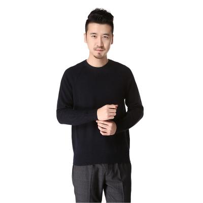 China Wholesale Price Cashmere Men Sweater Backing Breathable Pure Cashmere Knitted OEM Service Cashmere Sweater for sale