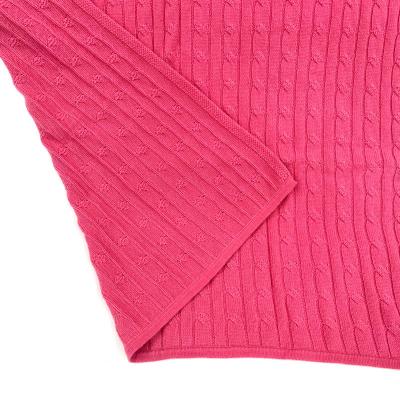 China Antistatic Soft Pure Cashmere Knitted Cashmere Baby Blanket For Kids for sale