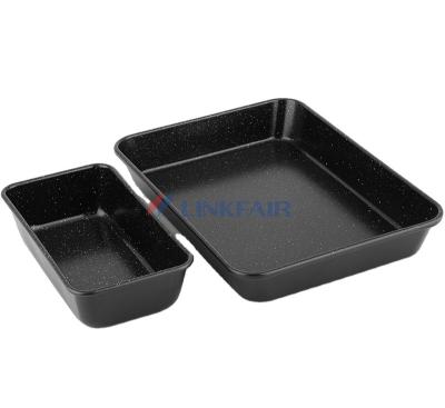 China Linkfair Viable 2 Piece Carbon Steel Nonstick Cake Pan and Bread Pan Bakeware Best Set Kitchen Utensils for Wholesale for sale