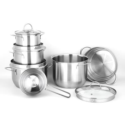 China Sustainable Professional China Kitchenware Kitchen Accessories Stainless Steel Cookware Sets for sale