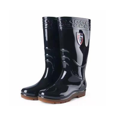 China Lightweight Custom Agriculture Unisex Farmer PVC Rain Boots Waterproof Chunky Men Rain Boots for sale