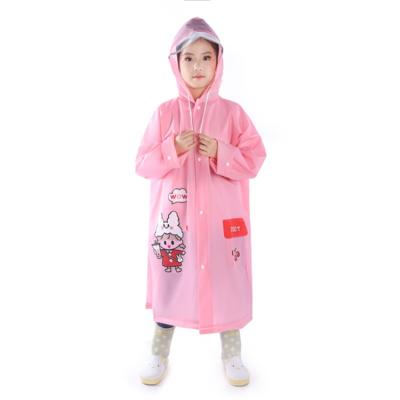 China High Quality Cheap Price Cute Eva Material Various Sizes Customized Logo Printing Children's Raincoat for sale