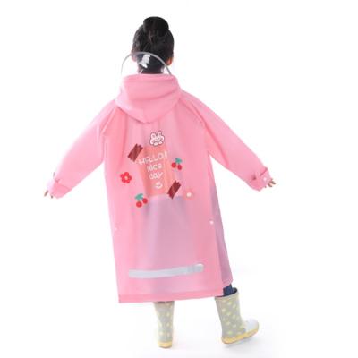 China High quality long life realistic three-dimensional cartoon cute in running children's raincoat for sale