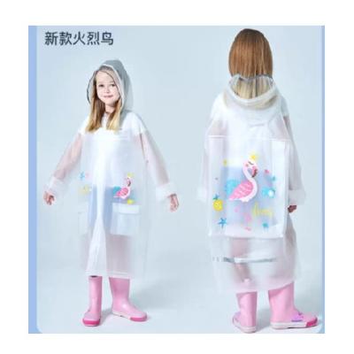 China OEM Cute Logo Printed Colorful Fairy Tale Best Selling Children's Raincoat For Rainy Day for sale