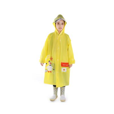 China Customized Environmental Raincoats Windproof Edge Design Kids Cute Raincoat Big Kids Raincoat for sale